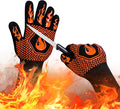 BBQ Fireproof Gloves, Grill Cut-Resistant Gloves 1472°F Heat Resistant Gloves by DKHDBD