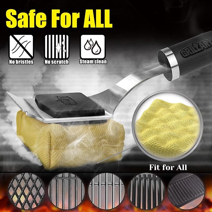 GRILLART Grill Brush for Outdoor Grill Bristle Free - Image 2