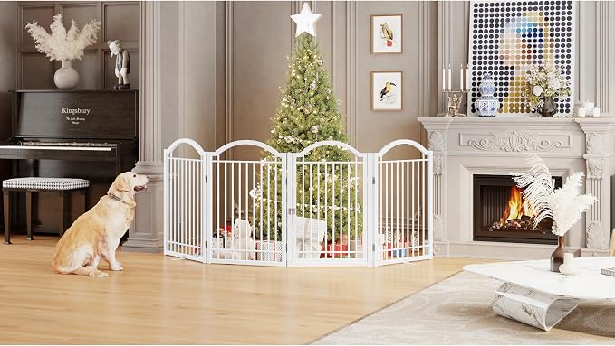 BHG Metal No-Assembly Freestanding Dog Gate - Image 6