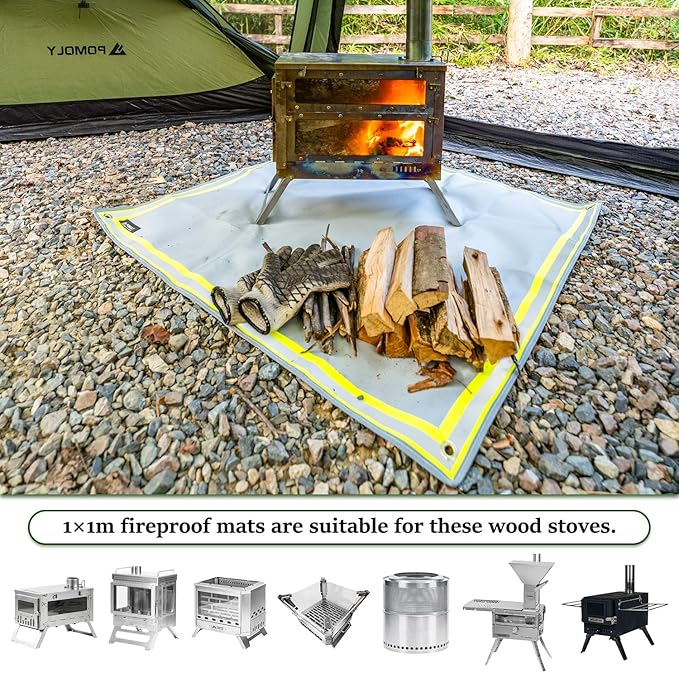 POMOLY Fire Pit Mat, Fireproof Mat Visible at Night-Great - Image 6