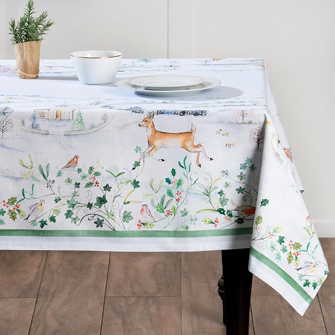 Maison d' Hermine Table Cloth Rectangle Table 100% Cotton 70 x 108 Inches Fall - Image 8