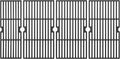 DELSbbq Cast Iron Grill Grates for Charbroil Performance 6 Burner Grills by DELSBBQ