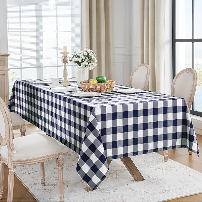 Softalker Gingham Checkered Tablecloth Rectangle - Image 6