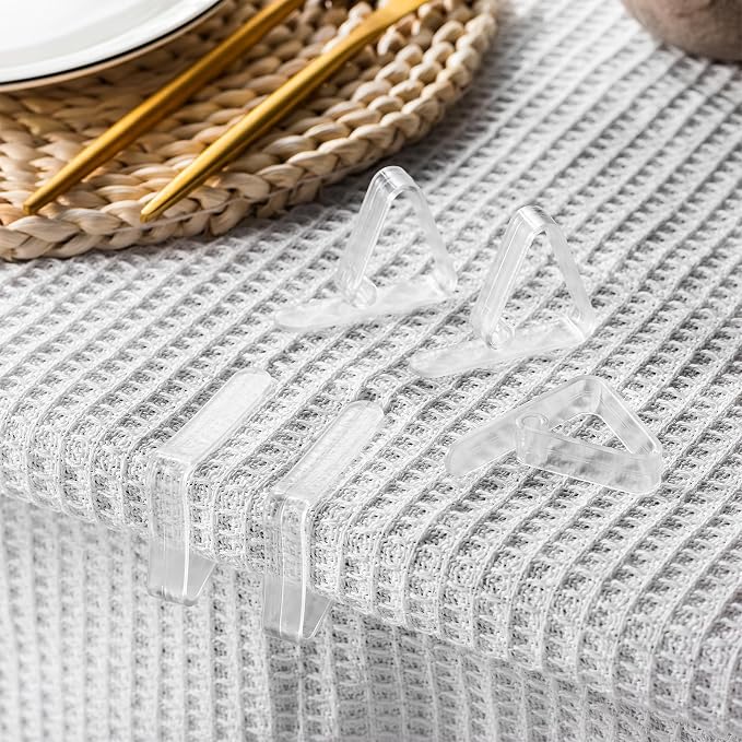 Wenqik 240 Pcs Tablecloth Clips Transparent Clear Plastic Table Cloth Holders - Image 4