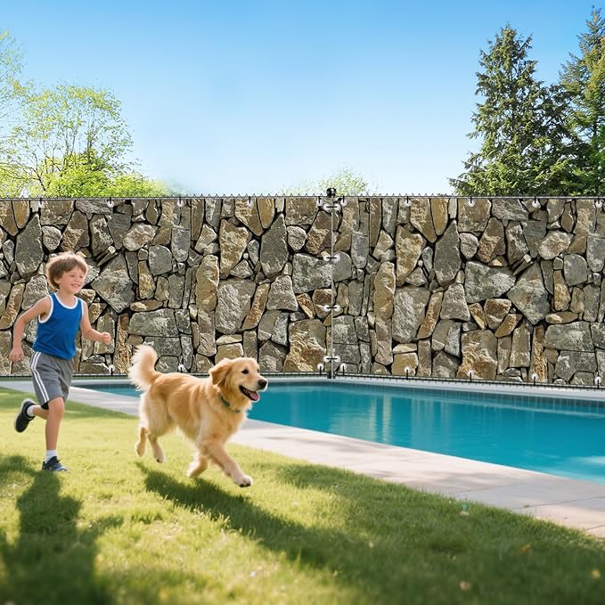 UPGRADE 4'x9'Customized PVC Privacy Fence Screen - Image 6