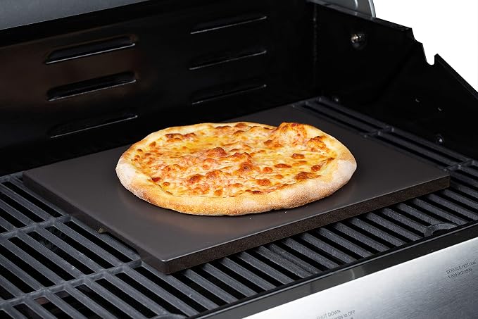 Pizza Stone, Ceramic Coating 15"x12" Rectangular Pizza Stone - Image 2