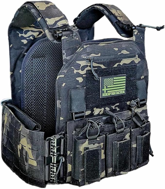 Redemption Crusader 2.0 Molle Quick Release Buckles Airsoft Vest by RedemptionTactical
