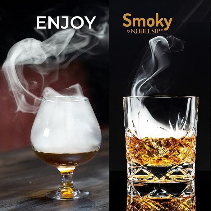 NOBLESIP® Whiskey Bourbon Smoker Kit  Smoky bar Set. Made from - Image 9