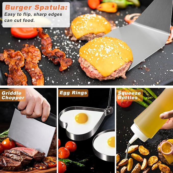 27 PCS Griddle Accessories Kit, Flat Top Grill Accessories Set - Image 6