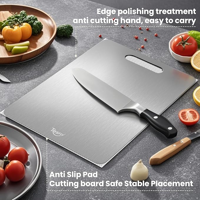 3 Pack Titanium Cutting Board - Image 5