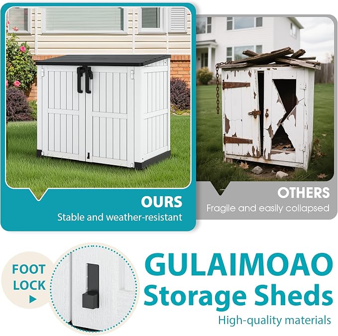 Horizontal Resin Storage Shed 36 Cu Ft - Image 3