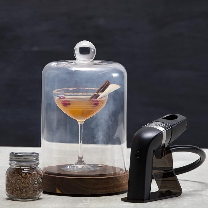 Crafthouse by Fortessa Individual Mini Glass Smoke Cloche - Image 5