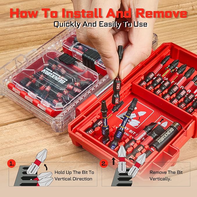 74Pieces Impact Screwdriver Bits Set, Magnetic S2 Steel - Image 4