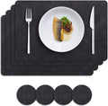 MOSAYT Placemats Set of 4, Heat Resistant Vinyl Place Mats by MOSAYT
