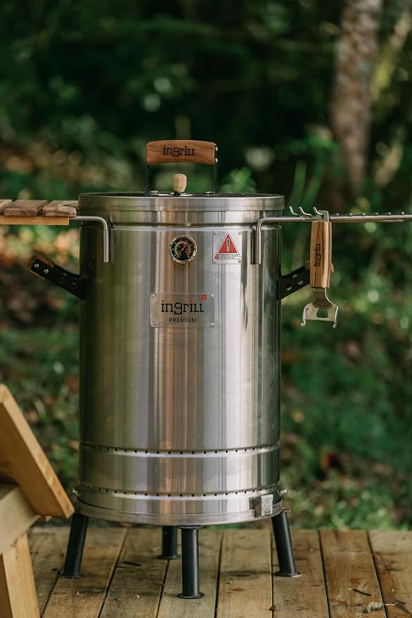 3-in-1 Stainless Steel Smoker Barrel Grill Premium– Portable Charcoal BBQ - Image 3
