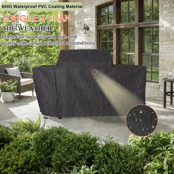 Grill Cover for Traeger Woodridge Pro and Woodridge Elite Grills, Waterproof - Image 6