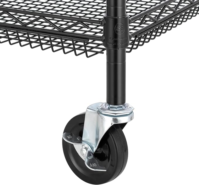 Finnhomy 4 Tier Heavy Duty Commercial Grade Rolling Cart - Image 6