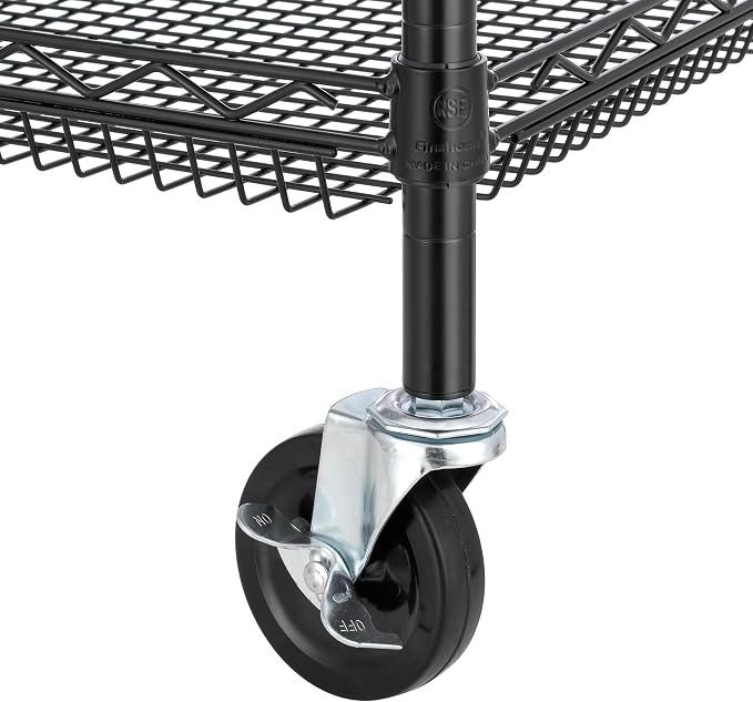 Finnhomy 4 Tier Heavy Duty Commercial Grade Rolling Cart - Image 7