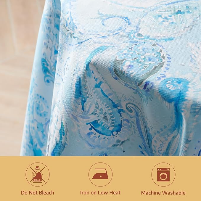 Maison d'Hermine Premium Table Cloth Round Table 100% Cotton 70 Inches - Image 8