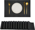 Placemats Set of 12，Non-Slip PVC Weave Table Mats Easy to Clean，Heat Resistant by flohar