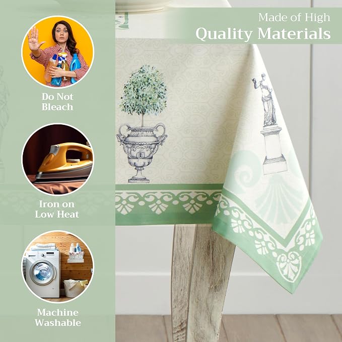 Maison d' Hermine Table Cloth Rectangle Table 100% Cotton 60 x 108 Inches - Image 3