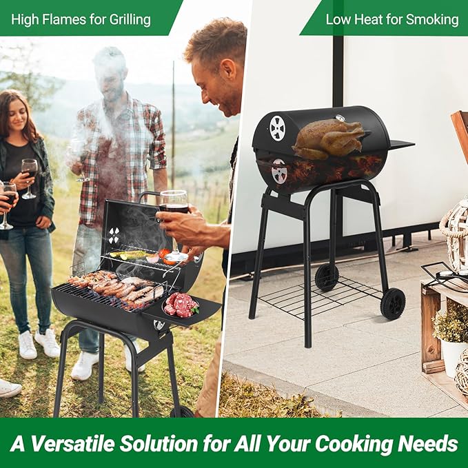 Outvita Barrel Charcoal Grill - Image 7