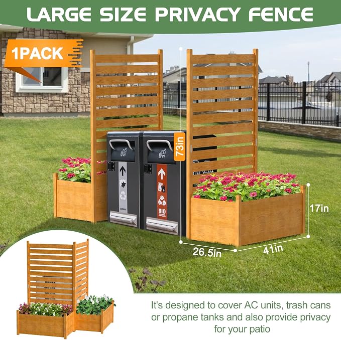 Air Conditioner Fence, Wood Decorative Fences - Image 2