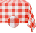 Romanstile Gingham Square Plastic Tablecloth, 100% Waterproof Oil-Proof by Romanstile
