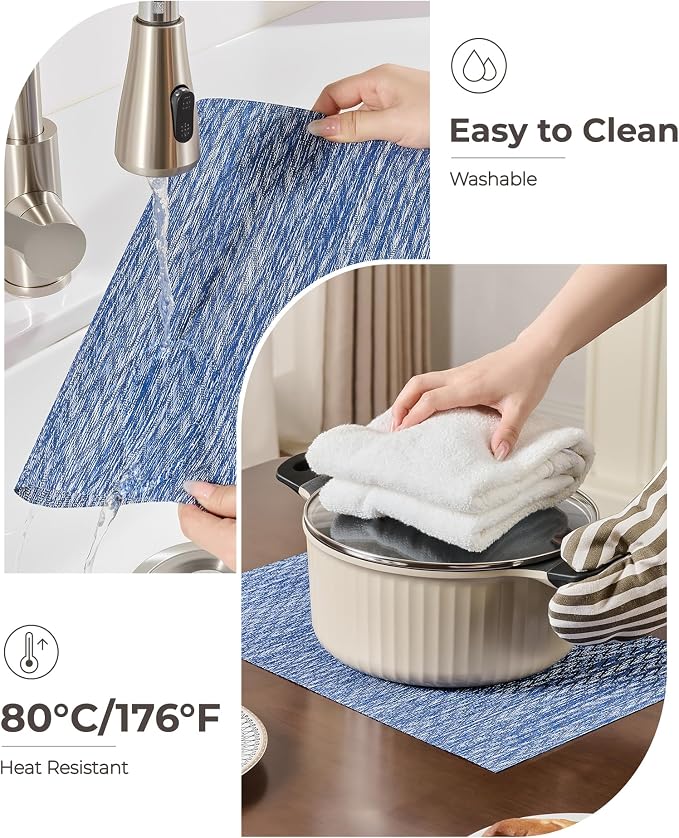 Leetaltree Blue Placemats Set of 12 - Image 5
