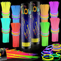200 Pcs Glow Sticks Bulk Party Pack, Glow in the Dark Light Up Sticks by GlowPartySupplies