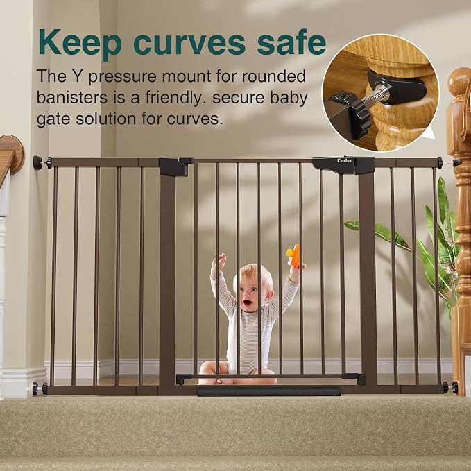 Cumbor 29.7-54.2" Wide Baby Gate - Image 5