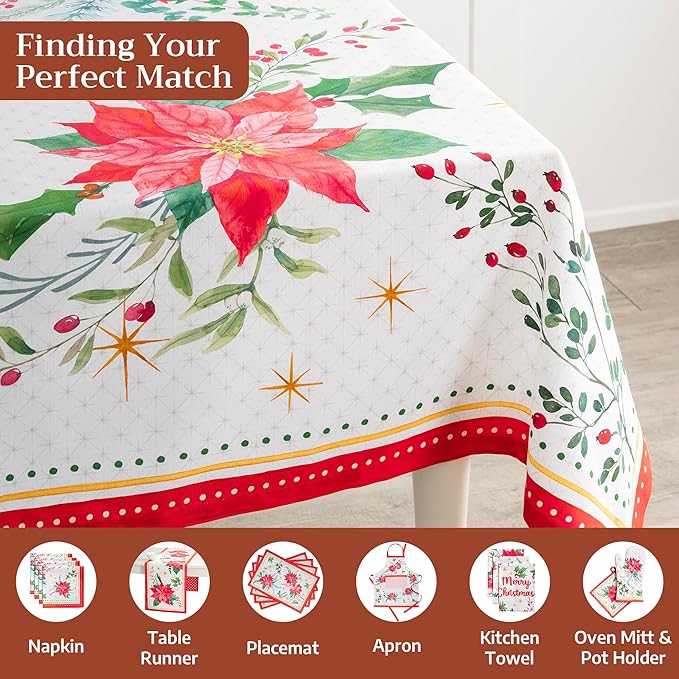 Maison d' Hermine Table Cloth Rectangle Table 100% Cotton 70 x 120 Inches Fall - Image 4