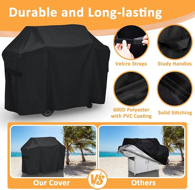 7130 Grill Cover for Weber Genesis 300 & II 300 Series Gas Grill, Waterproof - Image 4