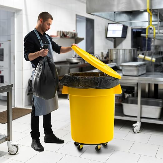 PRO&Family Commercial Round Trash Can - Image 5
