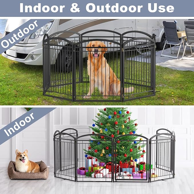 Full Metal Free Standing Dog Gate - Image 5