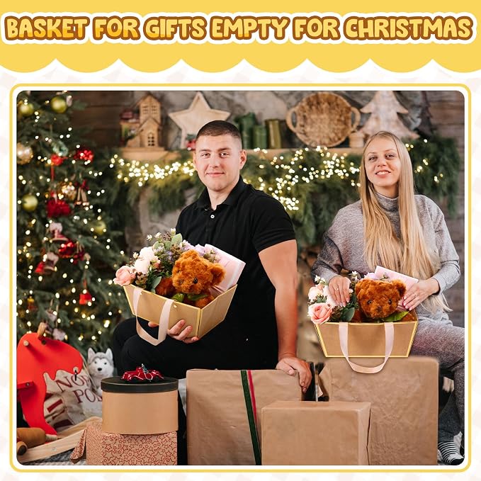 Pinkunn 48 Pcs Basket for Gifts Empty DIY Bulk Party Gift Basket Kit - Image 7
