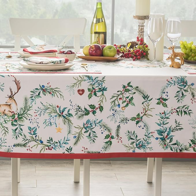 Maison d' Hermine Table Cloth Rectangle Table 100% Cotton 60 x 120 Inches Fall - Image 8