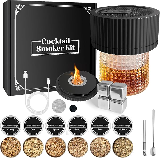 Electric Whiskey Smoker Kit–Rechargeable Cocktail Smoker Kit by Unknown