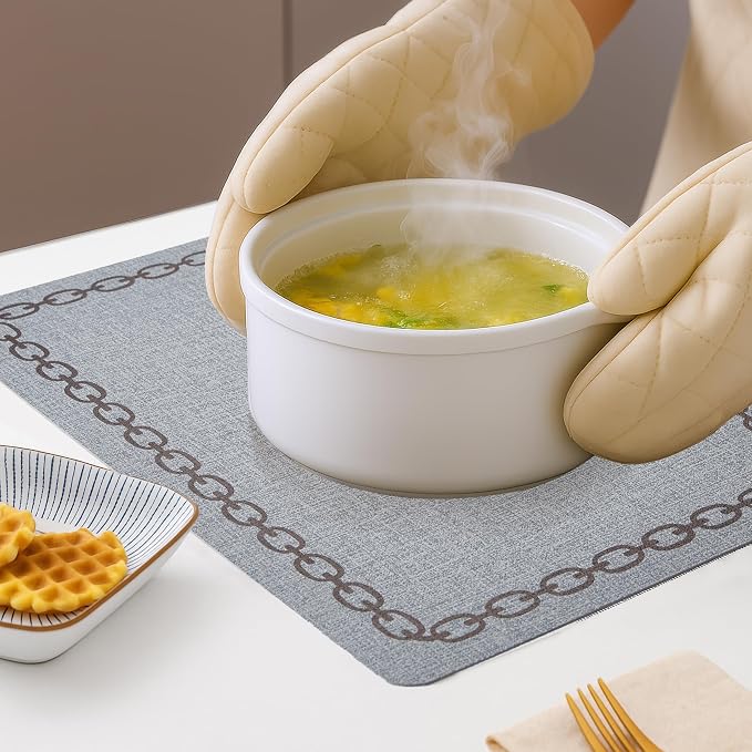 Placemats Set of 6, Heat Resistant & Waterproof Table Mats - Image 2