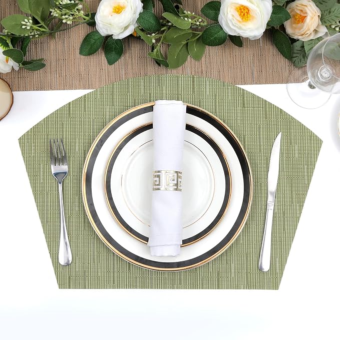 SHACOS Large Size Wedge Shape Placemats - Image 8
