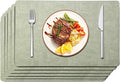 Maxpearl Faux Leather Placemats Set of 6 by Maxpearl