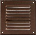 Vent Systems - 5 x 5 Inch Brown Metal Square Soffit Air Vent Grille Cover by VentSystems