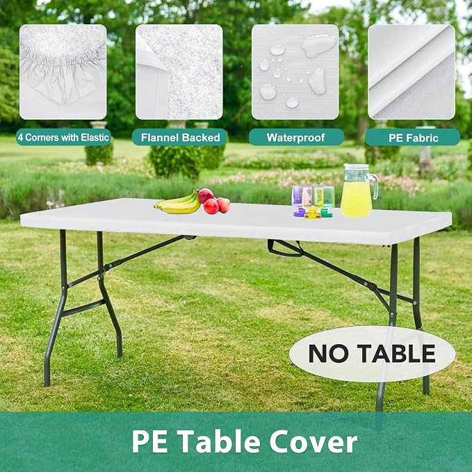 LUSHVIDA 6 Packs Vinyl Tablecloths - Image 8