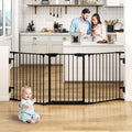 AUXSOUL 74" Wide Baby Gate Metal Safety Playpen by AUXSOUL
