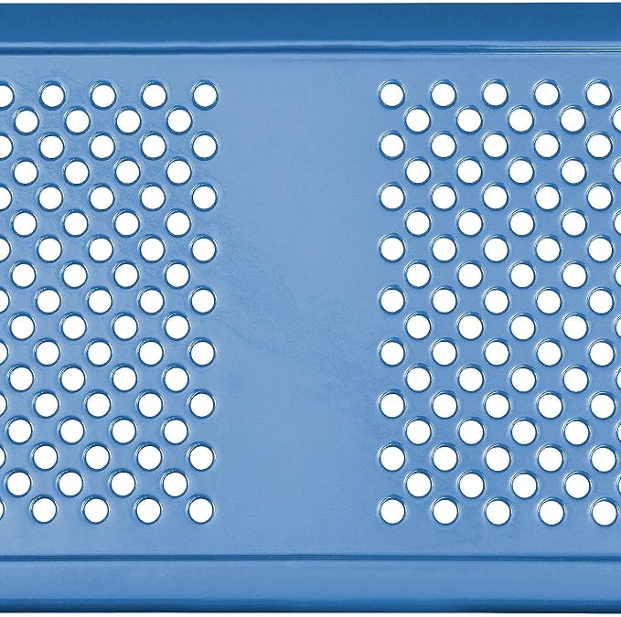Global Industrial 72" Rectangular Picnic Table, Perforated Metal, Thermoplastic - Image 6