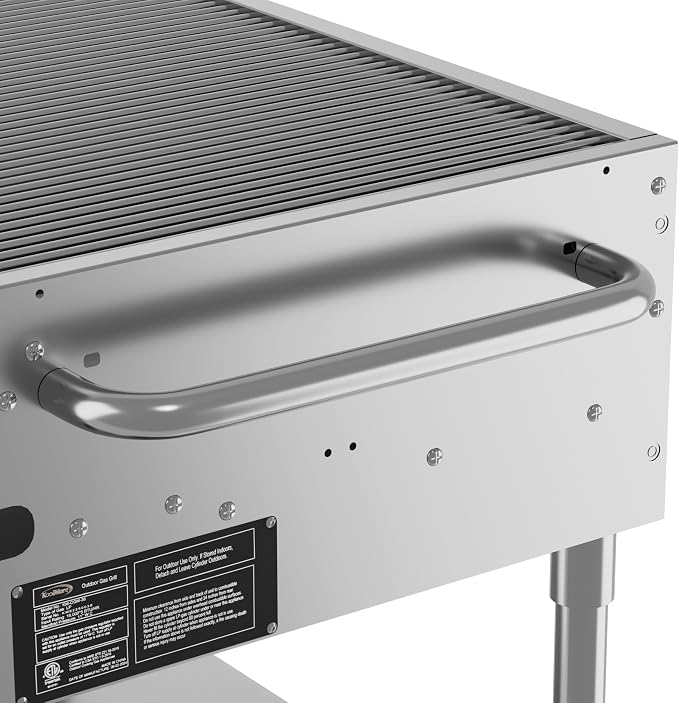 KoolMore 36 in. Commercial 5-Burner Mobile Outdoor Propane Grill in Stainless - Image 8