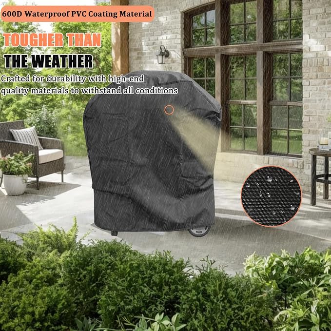 Grill Cover for Charbroil Bistro Pro Electric Grill, Waterproof Outdoor Griddle - Image 5