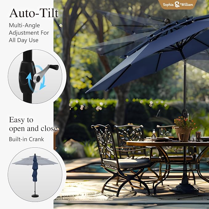 Sophia & William Metal Outdoor Patio Dining Set 6 PCS - Image 5