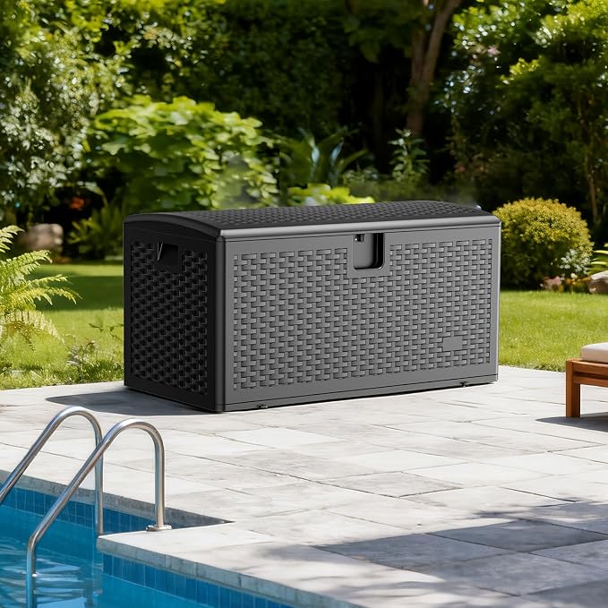 JEKO&JEKO 150 Gallon Outdoor Storage Box Set, Garden Tools, Outdoor Cushions - Image 2