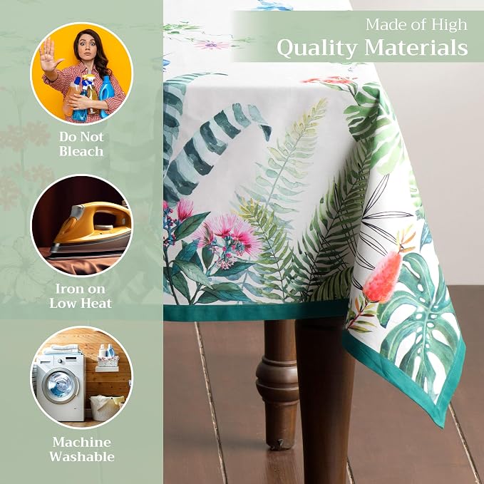 Maison d' Hermine Table Cloth Rectangle Table 100% Cotton 60 x 120 Inches - Image 3
